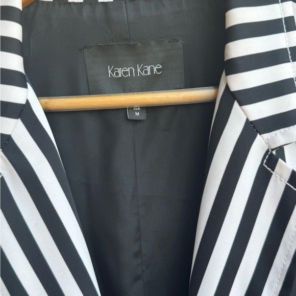 Karen Kane Black and White Striped Blazer Size Medium - Picture 6 of 8
